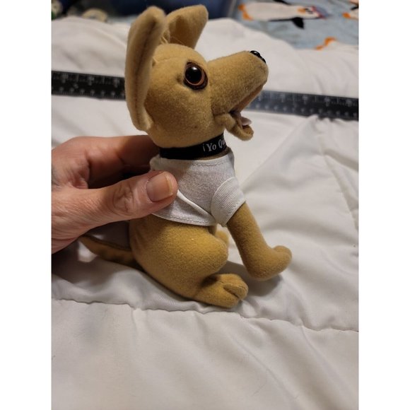 Applause Taco Bell Talking Chihuahua 6" Wearing Tee Shirt Plush Dog Vintage - Picture 2 of 5